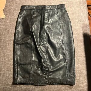 B.B. Dakota vintage leather skirt, lined